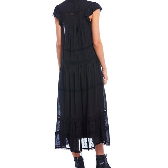 NWT Free People Midnight Black Midi dress - Picture 2 of 8